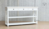 Close-up image focusing on the Hampstead Console, illustrating the meticulous construction and stability.