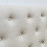 Close-up image showing the intricate diamond tufting detail and quality stitching