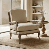 Thomas & Hurley Cara Occasional Armchair creating a timeless reading corner with natural materials