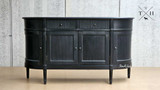 Front view of the Louis Petite Sideboard showcasing its elegant design and modern finish