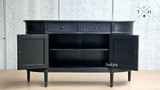 Angled full-length view of the Louis Buffet Petite, giving a comprehensive look at its design