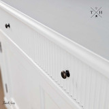 Handle Close-up detailing on the Louis Buffet, accentuating its fine craftsmanship and timeless details
