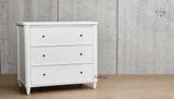 Full view of the Brynmore 3 Drawer Chest highlighting its height and structure.