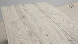 Shot of the Trailbridge Canyon Coffee Table's surface texture, capturing the natural beauty and grain of the greige wash oak.