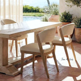 Oceanview close up angled styled view of the Stanton Dining Chair