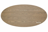 Ovalis 240cm Dining Table in natural oak top view showing oval tabletop