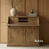 Front styled view of the Reagan Campaign Desk in an open position