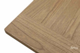 Close up detail of the Sandringham Dining Table table top revealing the natural timber grain and refined craftsmanship.