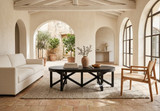 Elegant designer coffee table with black timber finish