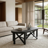 Modern Hamptons coffee table in sophisticated black finish