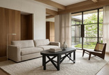 Luxury black wood coffee table for contemporary Australian interiors