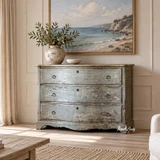 Ashworth Bombe Chest styled in a light filled contemporary classic living room