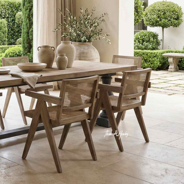 Gallery Oak Carver Dining Chair by Thomas and Hurley in a luxury dining setting, featuring solid oak craftsmanship, sculptural lines, and a relaxed contemporary Australian aesthetic.