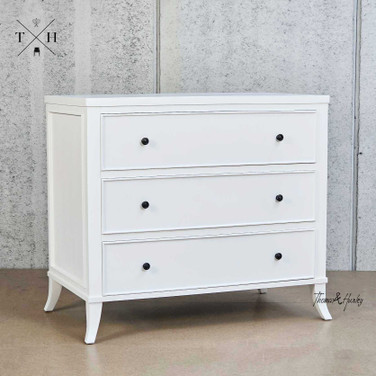 Piastri 3 Drawer Chest - White