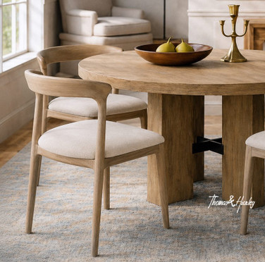 The Laguna Dining Chair by Thomas and Hurley showcasing organic curves, artisan craftsmanship, and contemporary Australian design.