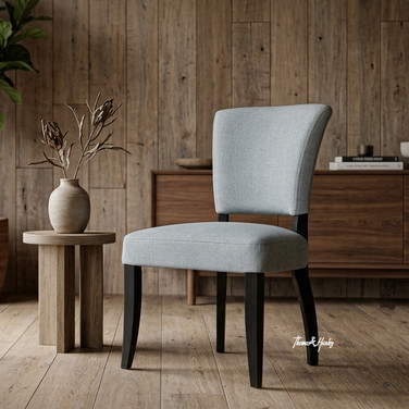 Dalton Dining Chair by Thomas & Hurley styled in a luxury Australian warm minimalist home