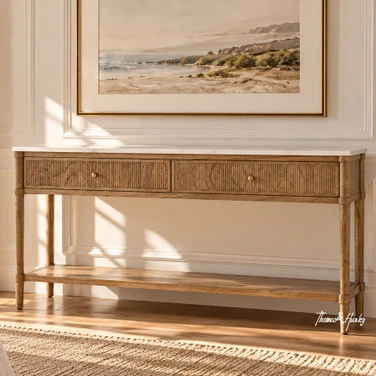 Brookstone Console with Marble Top