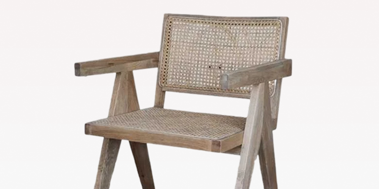 Cane and rattan dining chairs