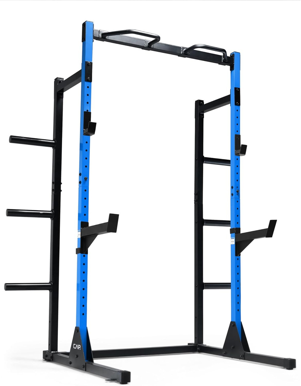 CAP Barbell Power Rack with Pull Up Bar & Attachments - Blue