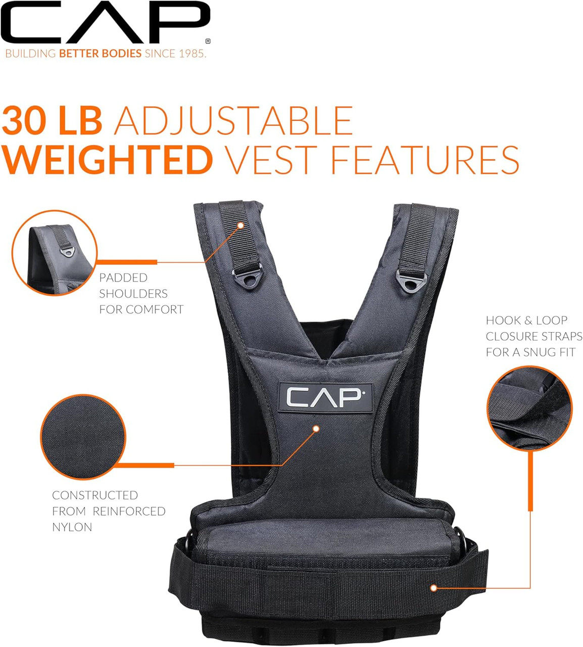 CAP Barbell Adjustable Weighted Vest (Women's) - Thumbnail 5