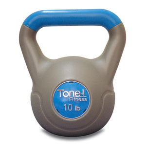 10 lb Tone Fitness PVC Coated Cement Kettlebell 10 lb Tone Fitness PVC Coated Cement Kettlebell