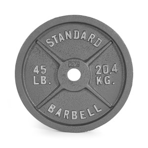 45 lb CAP Olympic Cast Iron Plate 45 lb CAP Olympic Cast Iron Plate