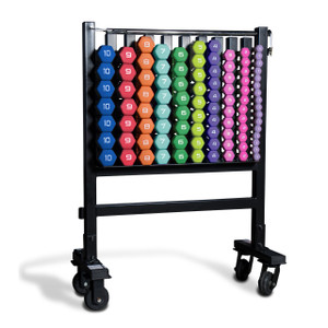 CAP Neoprene Coated Dumbbell Set and Storage Rack CAP Neoprene Coated Dumbbell Set and Storage Rack