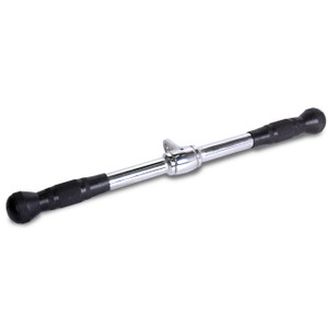 20 inch CAP Revolving Straight Bar with Rubber Handgrips 20 inch CAP Revolving Straight Bar with Rubber Handgrips