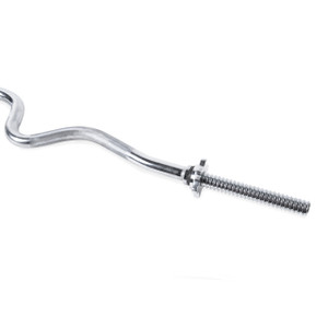 Handle of CAP Standard Threaded Solid Super Curl Bar, 48 in Handle of CAP Standard Threaded Solid Super Curl Bar, 48 in