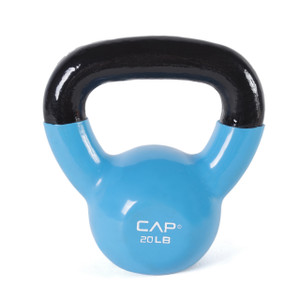 CAP Vinyl Dipped Cast Iron Kettlebell, 20 lb CAP Vinyl Dipped Cast Iron Kettlebell, 20 lb