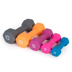 CAP Neoprene Coated Hex Dumbbell multiple colors CAP Neoprene Coated Hex Dumbbell multiple colors