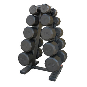 CAP 150 lb Dumbbell Set with Rack, black CAP 150 lb Dumbbell Set with Rack, black