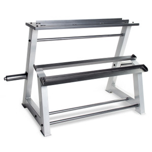 CAP Fitness Accessories Metal Storage Rack, angled view CAP Fitness Accessories Metal Storage Rack, angled view