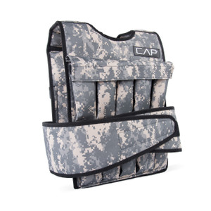 CAP Barbell Camo Adjustable Weighted Vest, 40 LB CAP Barbell Camo Adjustable Weighted Vest, 40 LB
