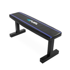 Fuel Pureformance Flat Weight Bench, Blue Stripes Fuel Pureformance Flat Weight Bench, Blue Stripes