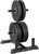 CAP Barbell 190 lb Pro Bumper Plate Weight Set with Compact Storage Rack
