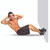 Model doing sit-ups with the CAP Doorway Sit-Up Bar