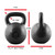 CAP Hammertone Cast Iron Kettlebell, 80 lb dimensions