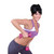 Model using 2 lb Tone Fitness Hourglass Neoprene Dumbbells Model using 2 lb Tone Fitness Hourglass Neoprene Dumbbells
