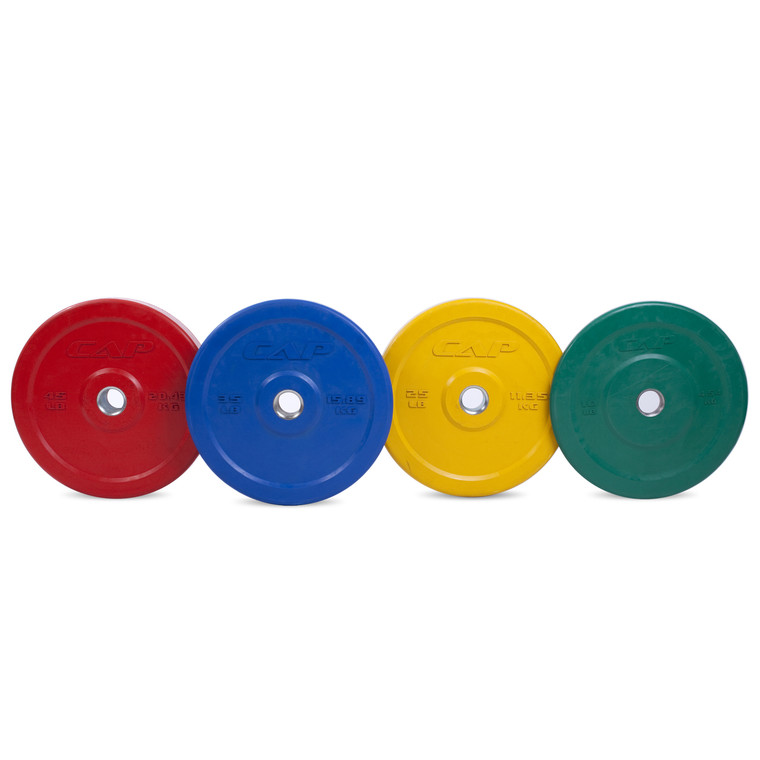 Multiple colors of CAP Olympic Rubber Bumper Plate