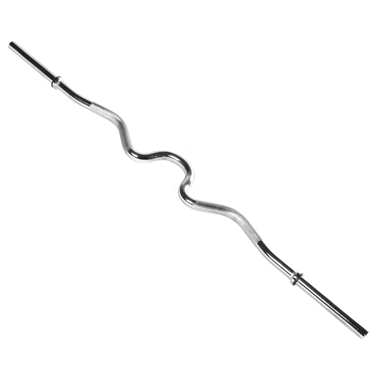 CAP Standard Solid Chromed Super Curl Bar, 48 in