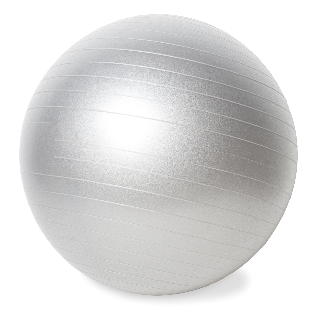 silver exercise ball