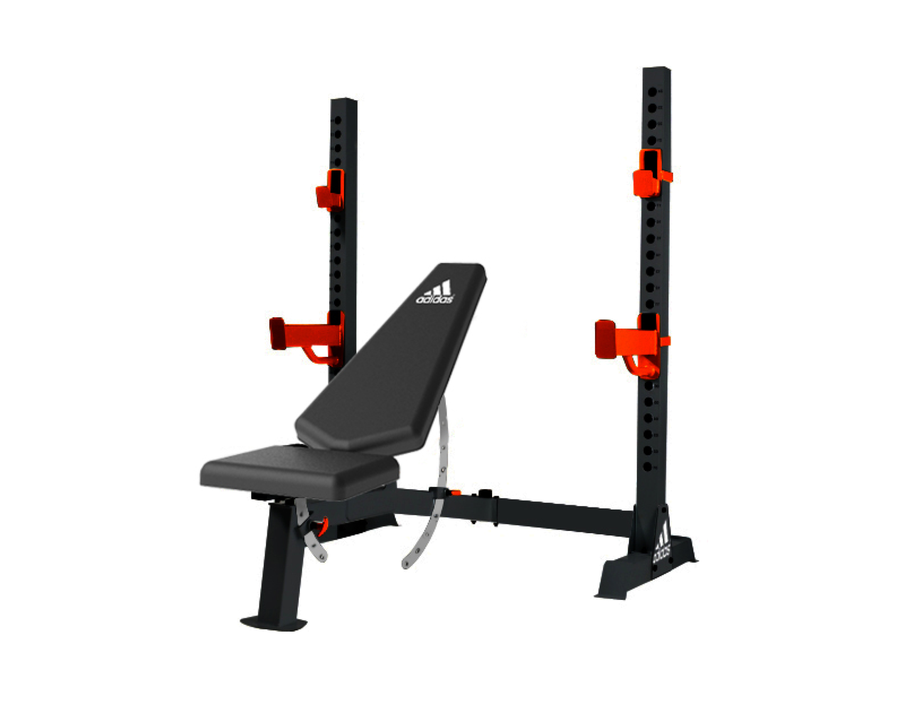 adidas sport utility bench with squat rack