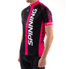Spinning® Team Short Sleeve Unisex Cycling Jersey - Pink