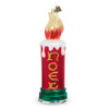 Raz Eric Cortina 5.5" or 8" Noel Blow Mold Candle Glass Christmas Ornament -3