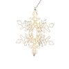 Raz 15.75" or 19.5" Hanging Lighted Snowflake Christmas Decoration -2