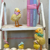 Raz 5.5" Sisal Ducks Easter Decoration  Set of 2 4253306