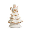 Raz 8" or 13" Lighted Vintage Angel Ivory and Gold Ceramic Christmas Tree Decoration   -2