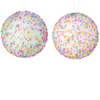 Regency 4" Rainbow Candy Sprinkles Ball Ornament MTX68953