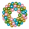 Raz 17" Pastel Pearl Ball Ornament Wreath W4532771 -2